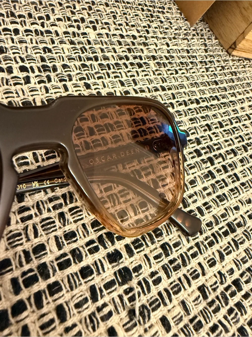 Fraser Aviator Sunglasses from Oscar Deen in Mocha Chocolate Fade Brown
